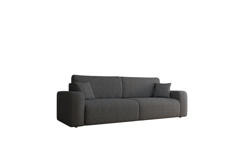 Barile Sofa 3-seter, Mørk grå