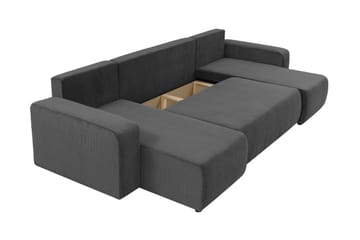 Barile Sofa Dobbeldivan 4-seter - Blå - Møbler - Sofaer - U-sofa