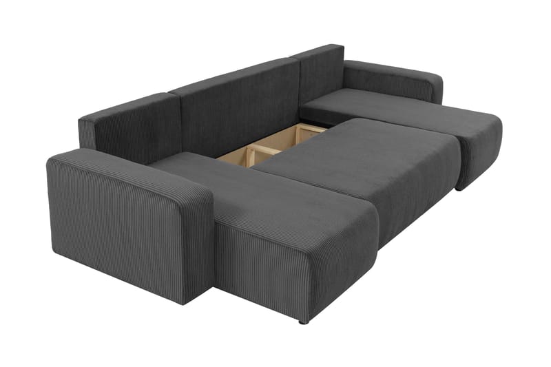 Barile Sofa Dobbeldivan 4-seter - Grønn - Møbler - Sofaer - U-sofa