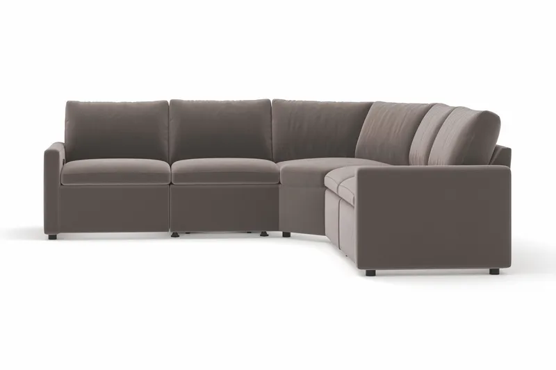 Barsele Hjørnesofa med Elektrisk Recliner 5-seter - Brun - Møbler - Sofaer - Reclinersofaer