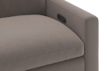 Barsele Hjørnesofa med Elektrisk Recliner 5-seter - Brun - Møbler - Sofaer - Reclinersofaer