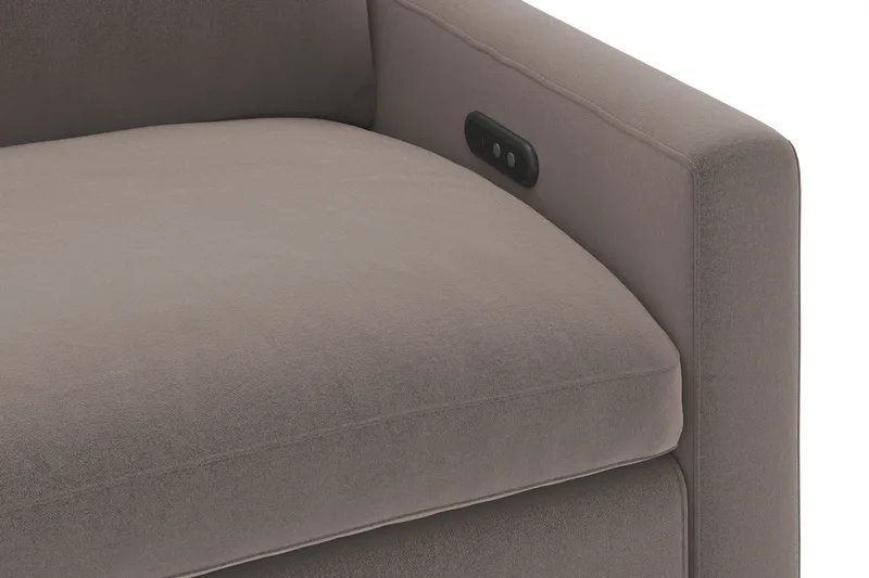 Barsele Hjørnesofa med Elektrisk Recliner 5-seter - Brun - Møbler - Sofaer - Reclinersofaer