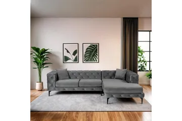 Beachport 3-seters Sofa med Høyre Sjeselong - Antrasitt - Møbler - Sofaer - Sofaer med sjeselong - 3 seters sofa med divan