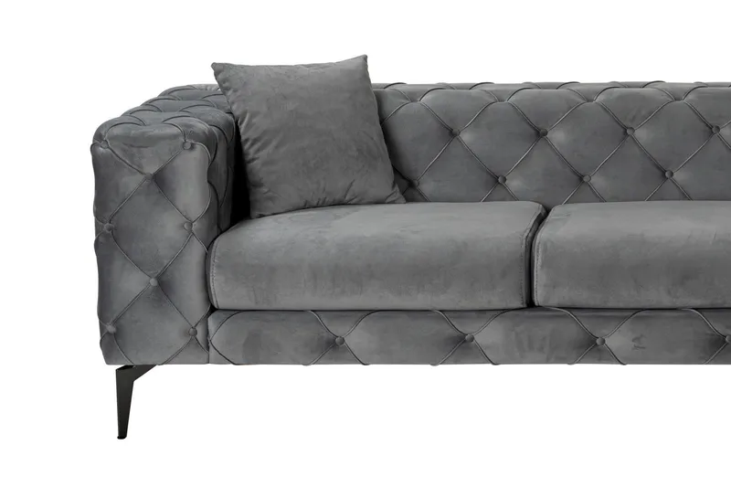 Beachport 3-seters Sofa med Høyre Sjeselong - Antrasitt - Møbler - Sofaer - Sofaer med sjeselong - 3 seters sofa med divan