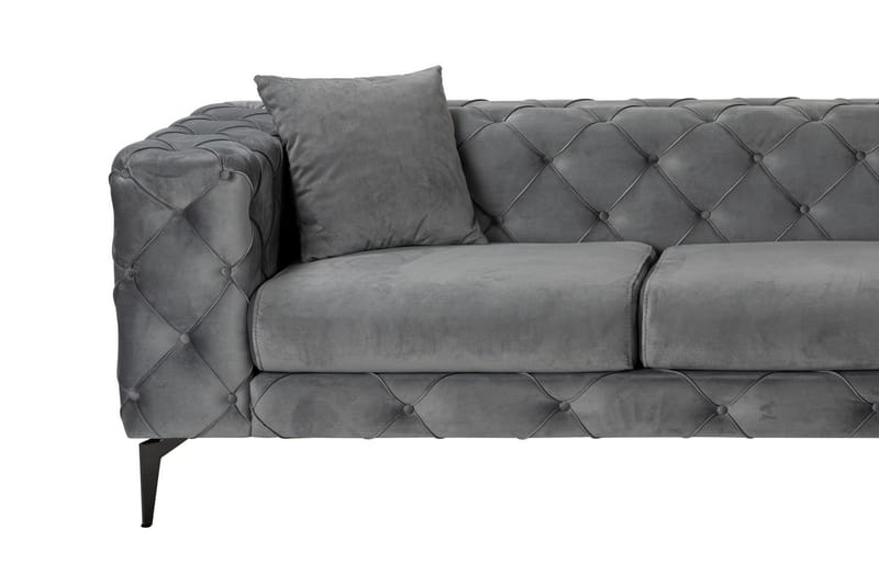 Beachport 3-seters Sofa med Høyre Sjeselong - Antrasitt - Møbler - Sofaer - Sofaer med sjeselong - 3 seters sofa med divan