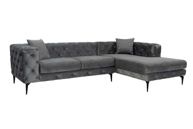 Beachport 3-seters Sofa med Høyre Sjeselong - Antrasitt - Møbler - Sofaer - Sofaer med sjeselong - 3 seters sofa med divan