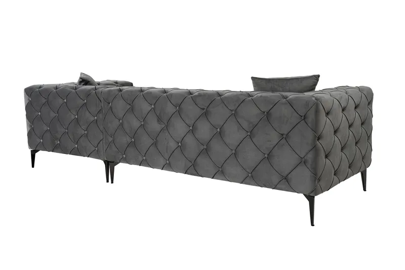 Beachport 3-seters Sofa med Høyre Sjeselong - Antrasitt - Møbler - Sofaer - Sofaer med sjeselong - 3 seters sofa med divan