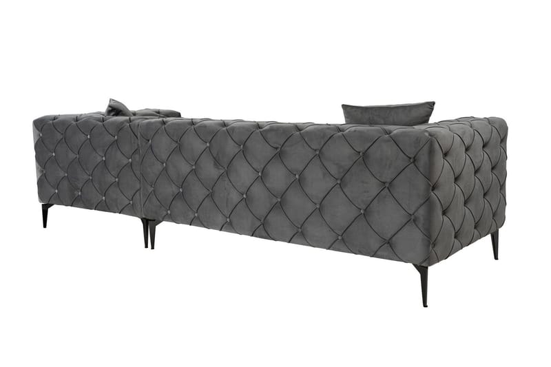 Beachport 3-seters Sofa med Høyre Sjeselong - Antrasitt - Møbler - Sofaer - Sofaer med sjeselong - 3 seters sofa med divan