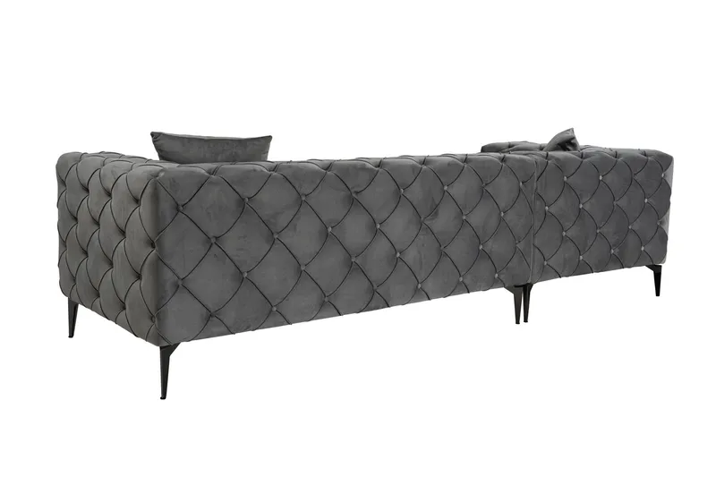 Beachport 3-seters Sofa med Venstre Sjeselong - Antrasitt - Møbler - Sofaer - Sofaer med sjeselong - 3 seters sofa med divan