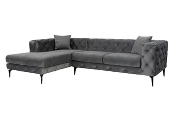 Beachport 3-seters Sofa med Venstre Sjeselong - Antrasitt - Møbler - Sofaer - Sofaer med sjeselong - 3 seters sofa med divan