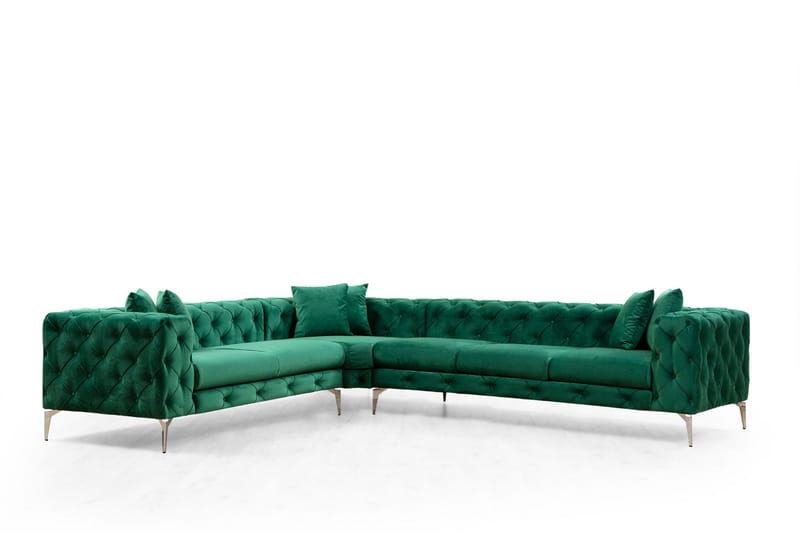 Beachport Hjørnesofa 6-seters, Grønn
