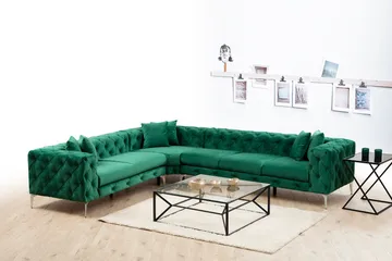 Beachport Hjørnesofa 6-seters - Grønn - Møbler - Sofaer - Hjørnesofaer