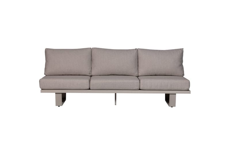 Bear 3-seters Sofa i Stoff med Understell i Metall - Beige - Møbler - Sofaer - 3 seter sofa