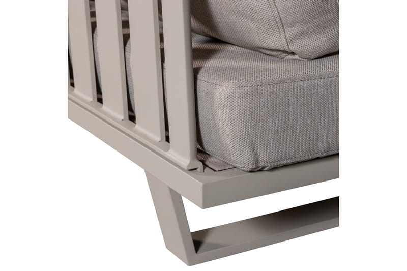 Bear 3-seters Sofa i Stoff med Understell i Metall - Beige - Møbler - Sofaer - 3 seter sofa