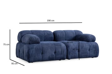 Belgin Sofa 2-seter - Blå - Møbler - Sofaer - 2 seter sofa