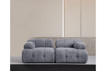 Belgin Sofa 2-seter - Grå - Møbler - Sofaer - Modulsofaer - Komplett modulsofa