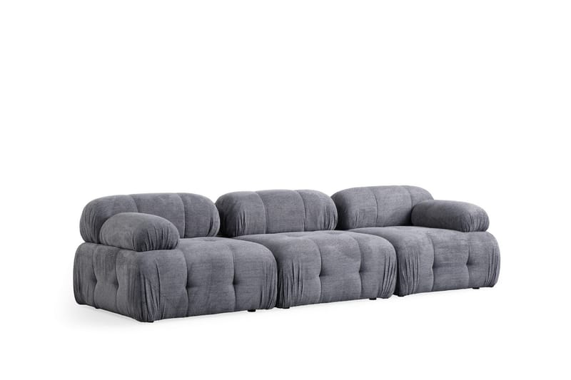 Belgin Sofa 3-seter - Grå - Møbler - Sofaer - 3 seter sofa