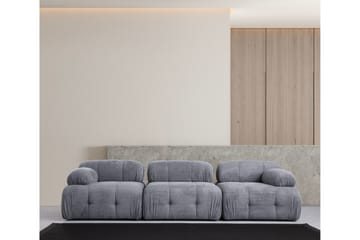 Belgin Sofa 3-seter - Grå - Møbler - Sofaer - 3 seter sofa