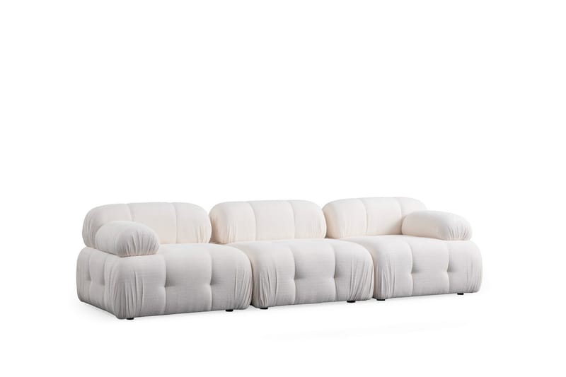 Belgin Sofa 3-seter - Hvit - Møbler - Sofaer - 3 seter sofa