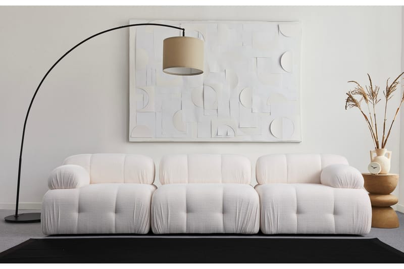 Belgin Sofa 3-seter - Hvit - Møbler - Sofaer - 3 seter sofa