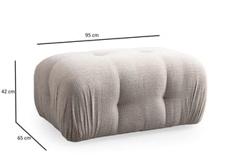 Belgin Sofa 3-seter - Krem - Møbler - Sofaer - 3 seter sofa