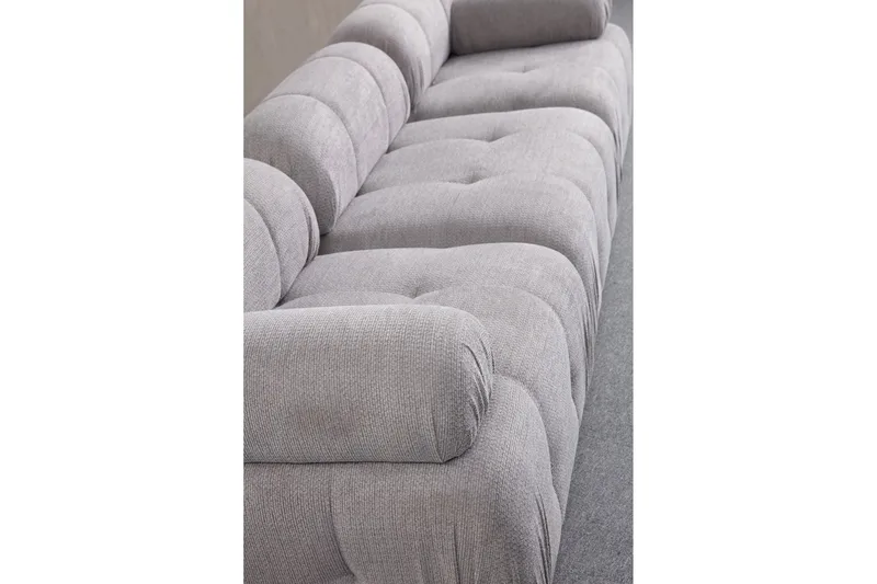 Belgin Sofa 3-seter - Lys grå - Møbler - Sofaer - Modulsofaer - Komplett modulsofa