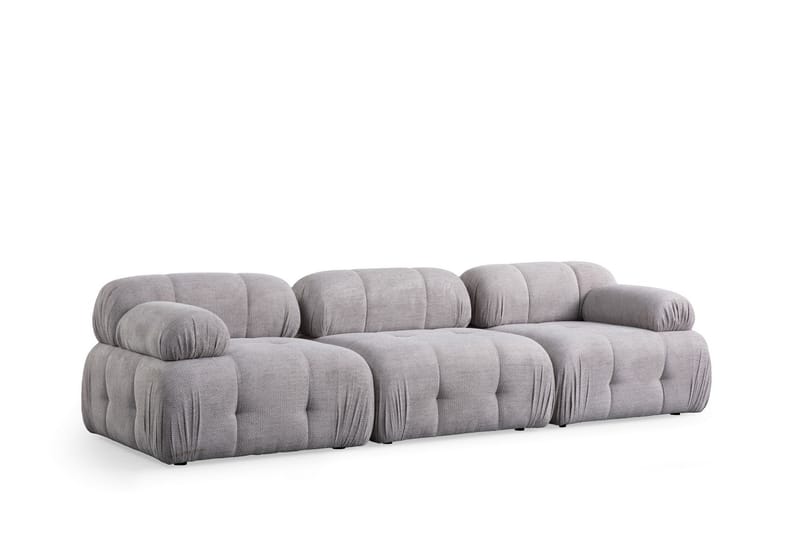 Belgin Sofa 3-seter - Lys grå - Møbler - Sofaer - 3 seter sofa