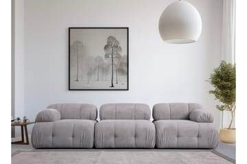 Belgin Sofa 3-seter - Lys grå - Møbler - Sofaer - 3 seter sofa