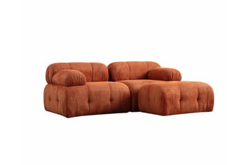 Belgin Sofa med Sjeselong 2-seter - Oransje - Møbler - Sofaer - Sofaer med sjeselong - 2 seters sofa med divan