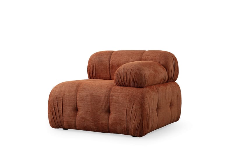Belgin Sofa med Sjeselong 2-seter - Oransje - Møbler - Sofaer - Sofaer med sjeselong - 2 seters sofa med divan