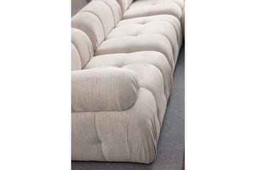 Bengul Sofa med Sjeselong 3-seter - Krem - Møbler - Sofaer - Sofaer med sjeselong - 3 seters sofa med divan