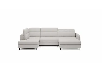 Berrto Sofa med Divan og Sjeselong 5-seters - Lysgrå - Møbler - Sofaer - U-sofa