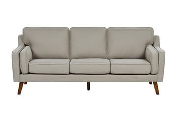 Bertha Sofa 3-seter - Beige/Mørkt tre - Møbler - Sofaer - 3 seter sofa