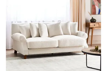 Bijan Sofa 2-seter - Hvit/Mørkt tre - Møbler - Sofaer - 2 seter sofa