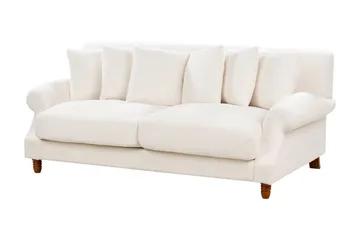Bijan Sofa 2-seter - Hvit/Mørkt tre - Møbler - Sofaer - 2 seter sofa