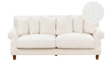 Bijan Sofa 2-seter - Hvit/Mørkt tre - Møbler - Sofaer - 2 seter sofa