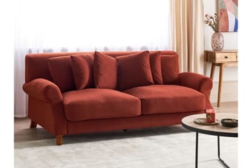 Bijan Sofa 2-seter - Rød/Mørkt tre - Møbler - Sofaer - 2 seter sofa