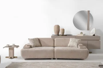 Bonavista 3-seters sofa Bouclé - Beige - Møbler - Sofaer - 3 seter sofa