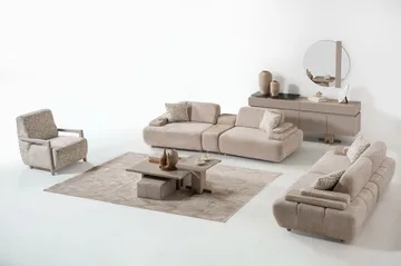 Bonavista 3-seters sofa Bouclé - Beige - Møbler - Sofaer - 3 seter sofa