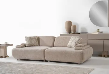 Bonavista 3-seters sofa Bouclé - Beige - Møbler - Sofaer - 3 seter sofa