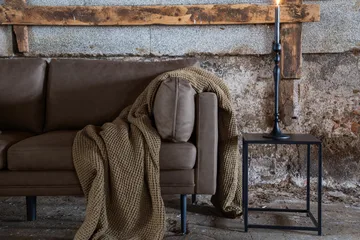 Boom 2-seters Sofa - Brun - Møbler - Sofaer - Skinnsofaer