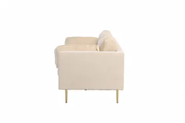 Boom Fløyelssofa 3-seter - Beige - Møbler - Sofaer - 3 seter sofa