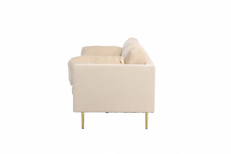 Boom Fløyelssofa 3-seter - Beige - Møbler - Sofaer - 3 seter sofa
