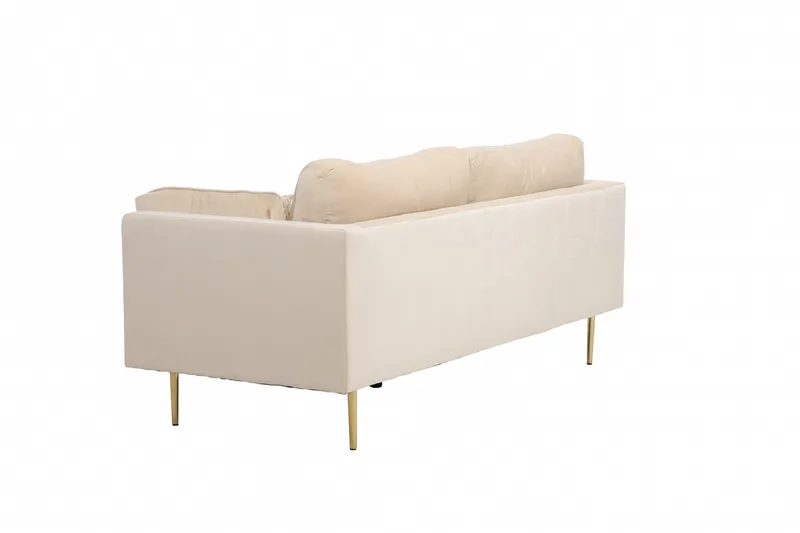 Boom Fløyelssofa 3-seter - Beige - Møbler - Sofaer - 3 seter sofa
