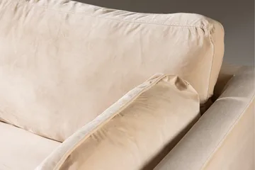Boom Fløyelssofa 3-seter - Beige - Møbler - Sofaer - 3 seter sofa