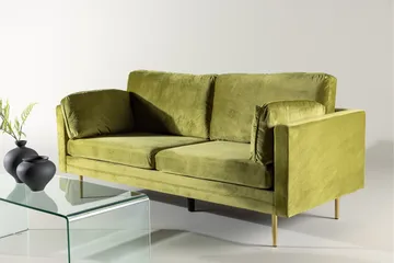 Boom Fløyelssofa 3-seter - Grønn - Møbler - Sofaer - 3 seter sofa
