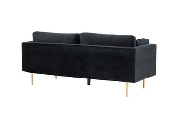Boom Fløyelssofa 3-seter - Svart - Møbler - Sofaer - 3 seter sofa