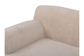 Bree Hjørnesofa 3-seter - Beige/Lyst tre - Møbler - Sofaer - Sovesofaer - Hjørnesovesofa