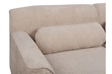 Bree Hjørnesofa 3-seter - Beige/Lyst tre - Møbler - Sofaer - Sovesofaer - Hjørnesovesofa