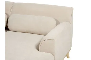 Bree Hjørnesofa 3-seter - Beige/Lyst tre - Møbler - Sofaer - Sovesofaer - Hjørnesovesofa